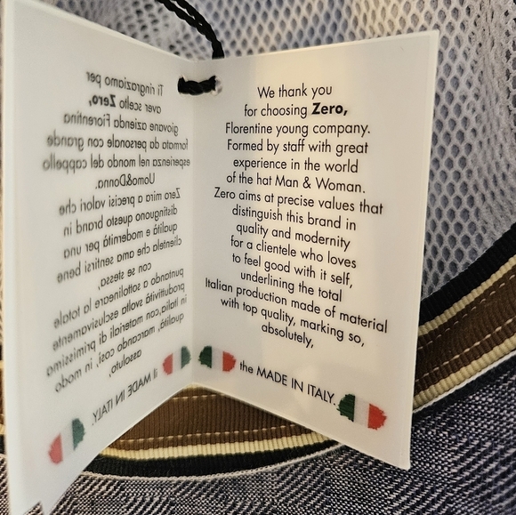 NWT Italian men's hat size 60 - Picture 5 of 6